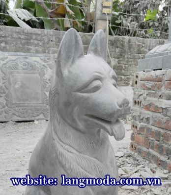 Chó đá phong thủy - Lăng Mộ Đá Bảo Châu - Công Ty Đá Mỹ Nghệ Bảo Châu